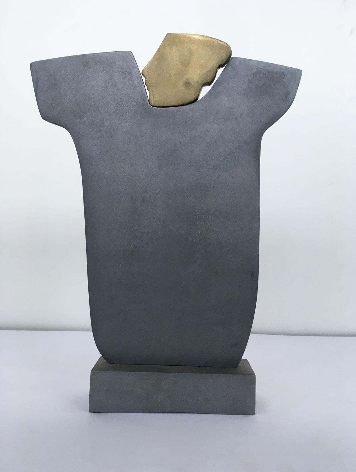 1980 Italy Abstract Bronze Sculpture Ottorino Tonelli Giulietta Juliet photo furniture