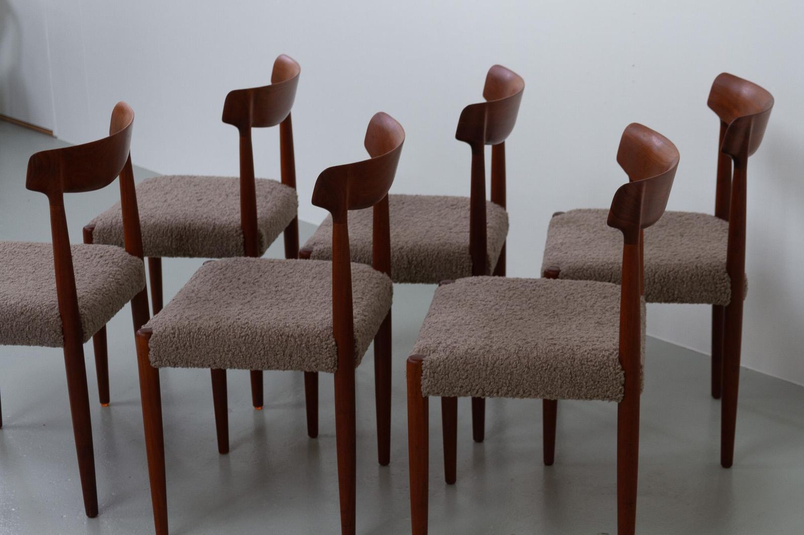 Danish Modern Teak Dining Chairs By Knud Færch For Slagelse, 1960s. Set Of 6. photo for sale