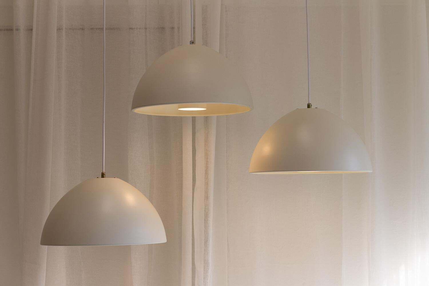 photo for sale Vintage Danish "Dyssen" Pendant Lights By Asger Bc  Lys, 1980s. Set Of 3.