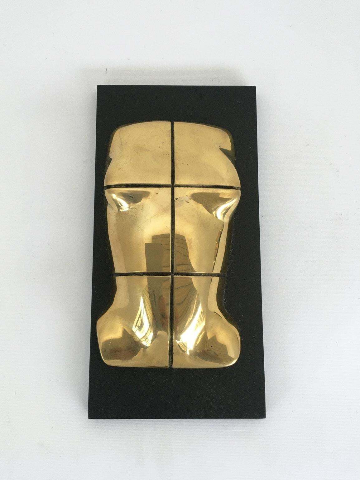 1980 Italy Bronze Abstract Sculpture Jiro Sugawara Orizzonte Maschile photo furniture