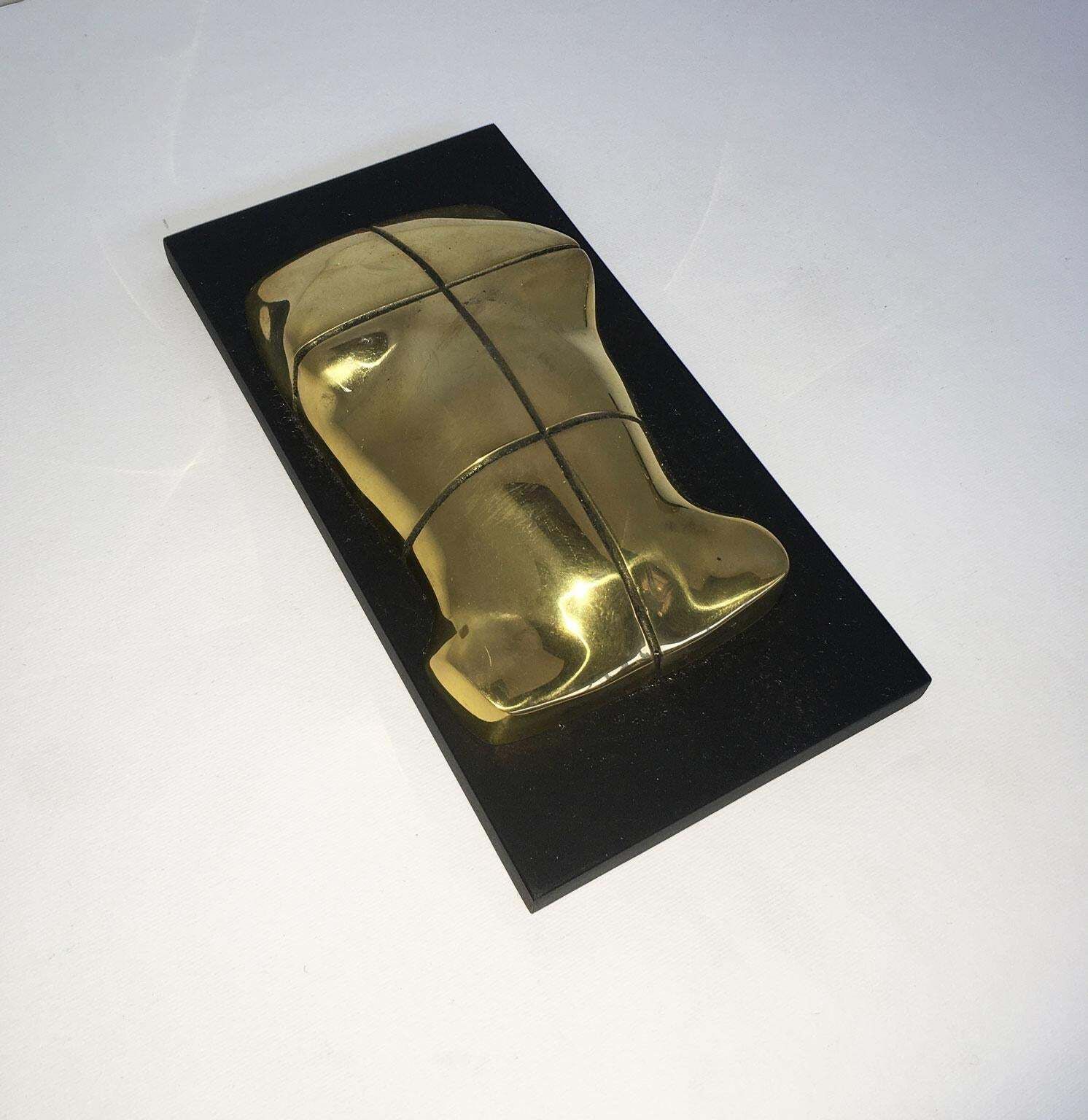 1980 Italy Bronze Abstract Sculpture Jiro Sugawara Orizzonte Maschile photo Art