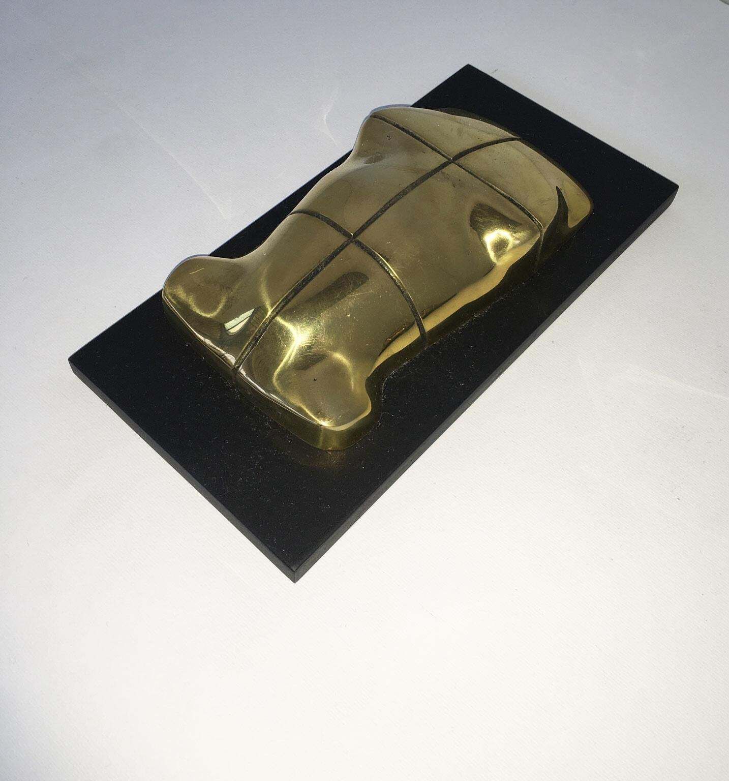 1980 Italy Bronze Abstract Sculpture Jiro Sugawara Orizzonte Maschile photo buy