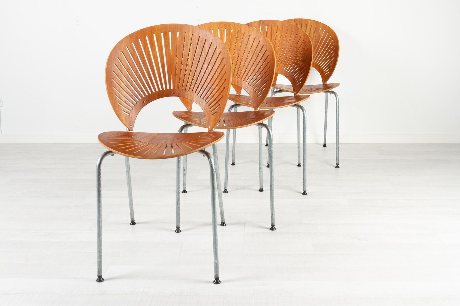 Trinidad Teak Dining Chairs By Nanna Ditzel 1990s Set Of 4 photo for sale