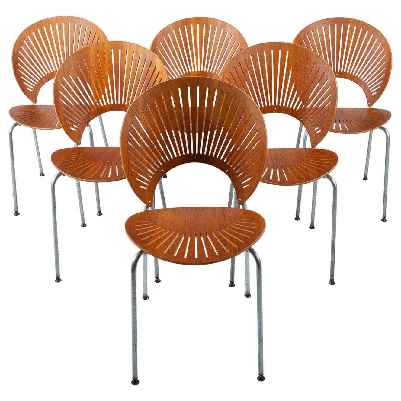 Trinidad Teak Dining Chairs By Nanna Ditzel 1990s Set Of 6