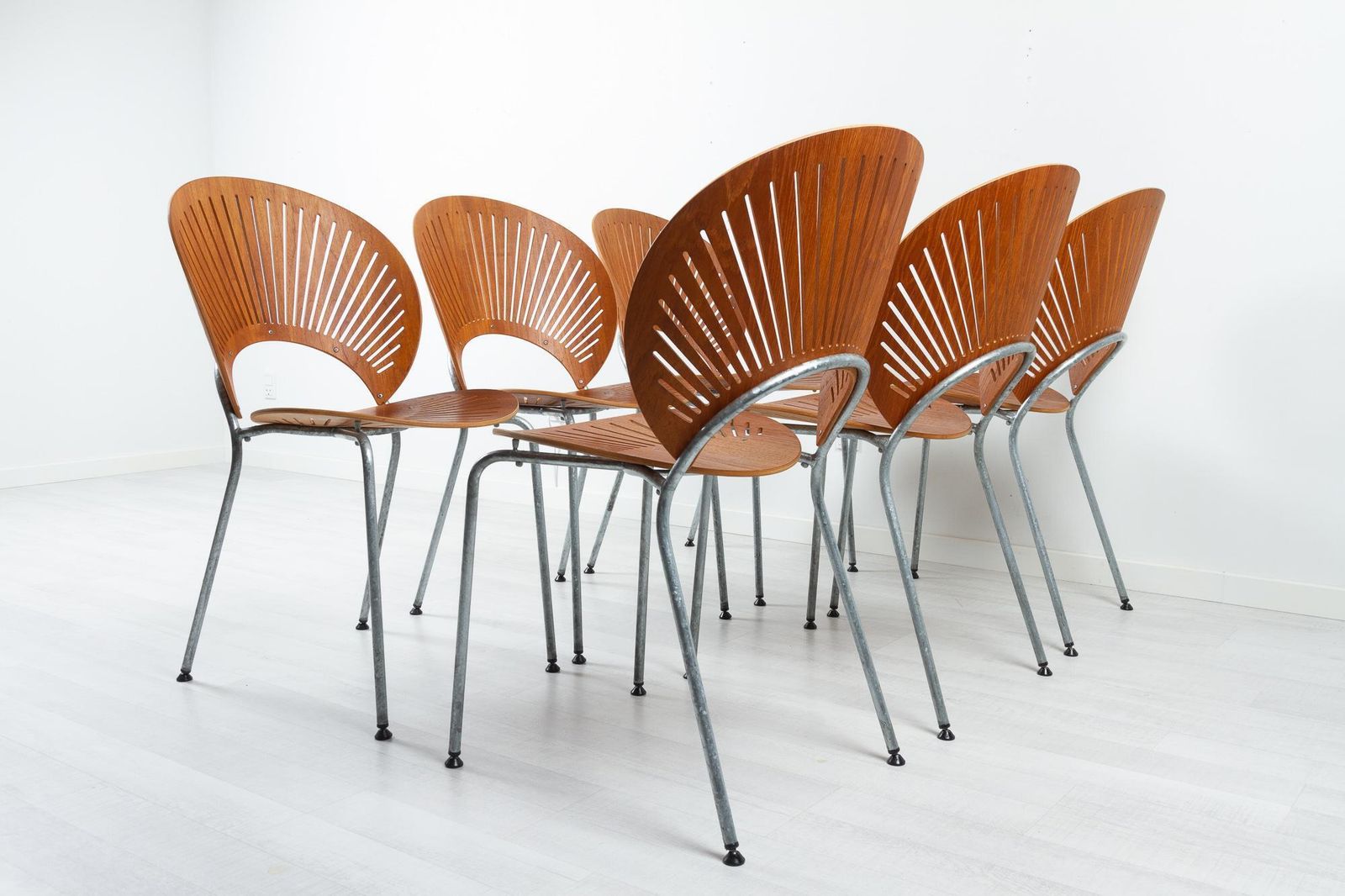 photo for sale Trinidad Teak Dining Chairs By Nanna Ditzel 1990s Set Of 6