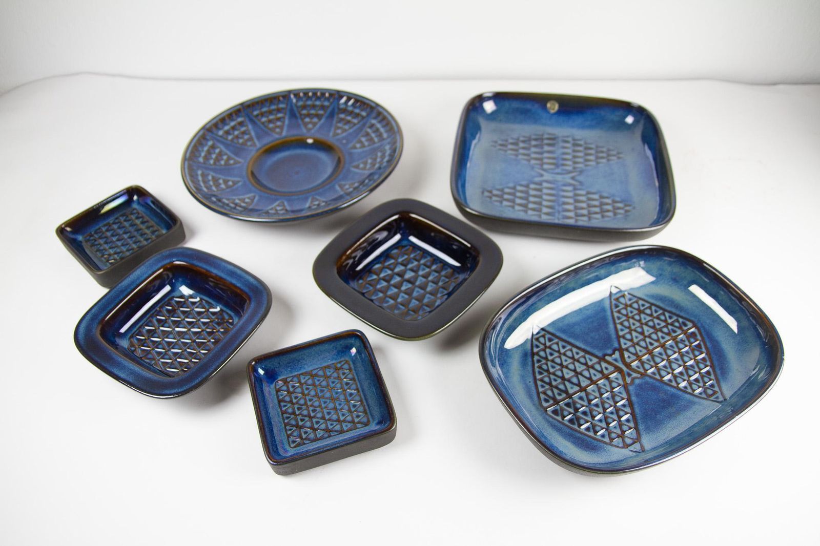 Danish Mid Century Modern Stoneware By Søholm 1960s, Set Of 17 photo 807.0