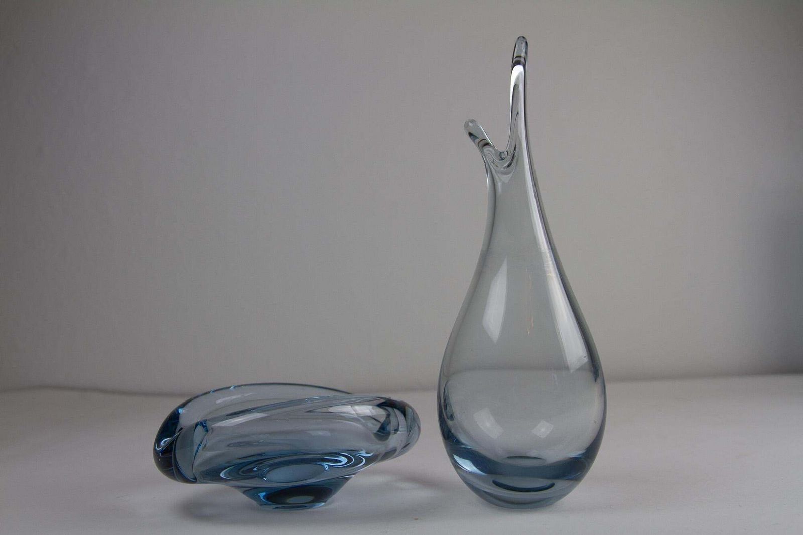Vintage Danish Holmegaard Aqua Vases By Per Lütken, 1960s. Set Of 5. photo buy