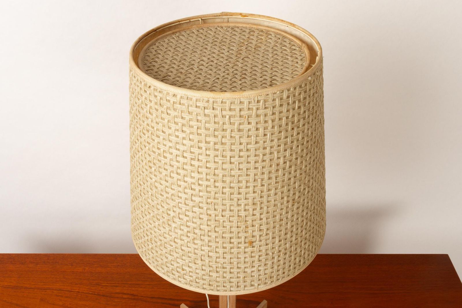 Vintage Oak Table Lamp By Hans Agne Jakobsson For Markaryd, 1960s photo for sale