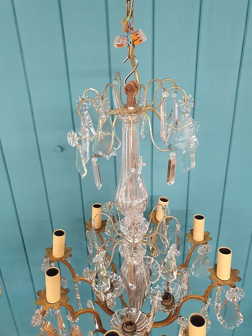 Early 20th Century French Chandelier With Eight Arms. 19" photo 550.0