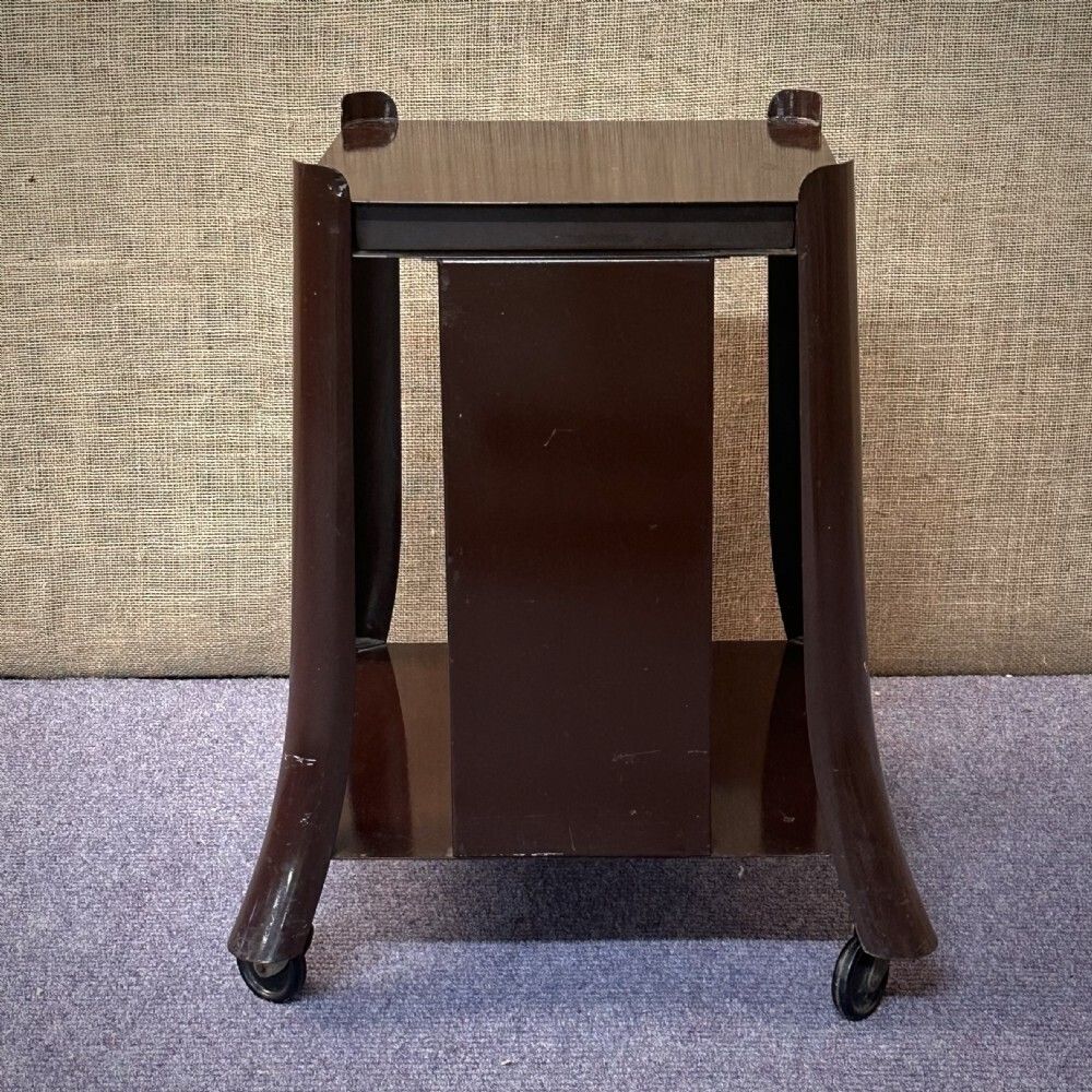 Vintage Metal Utility Telephone Table On Original Castors photo 100.0