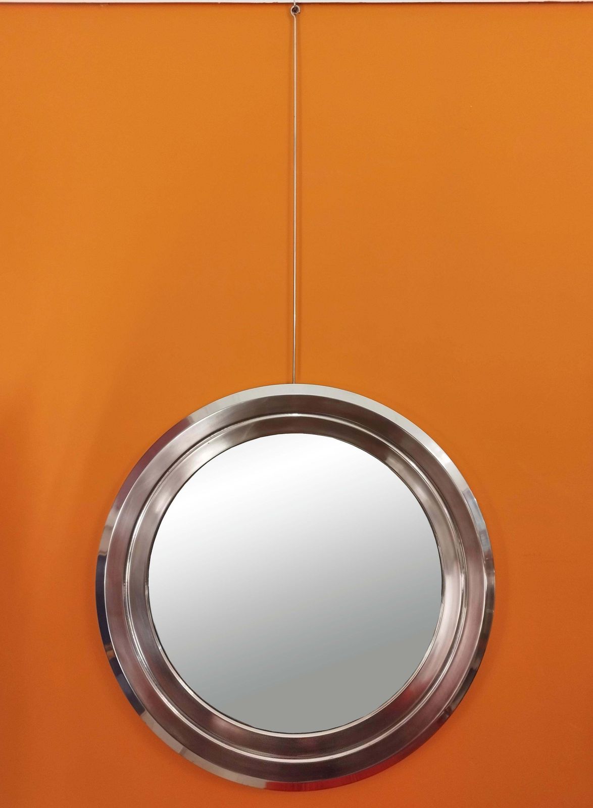 Sergio Mazza Round Wall Mirror, Italy, 1960s photo furniture