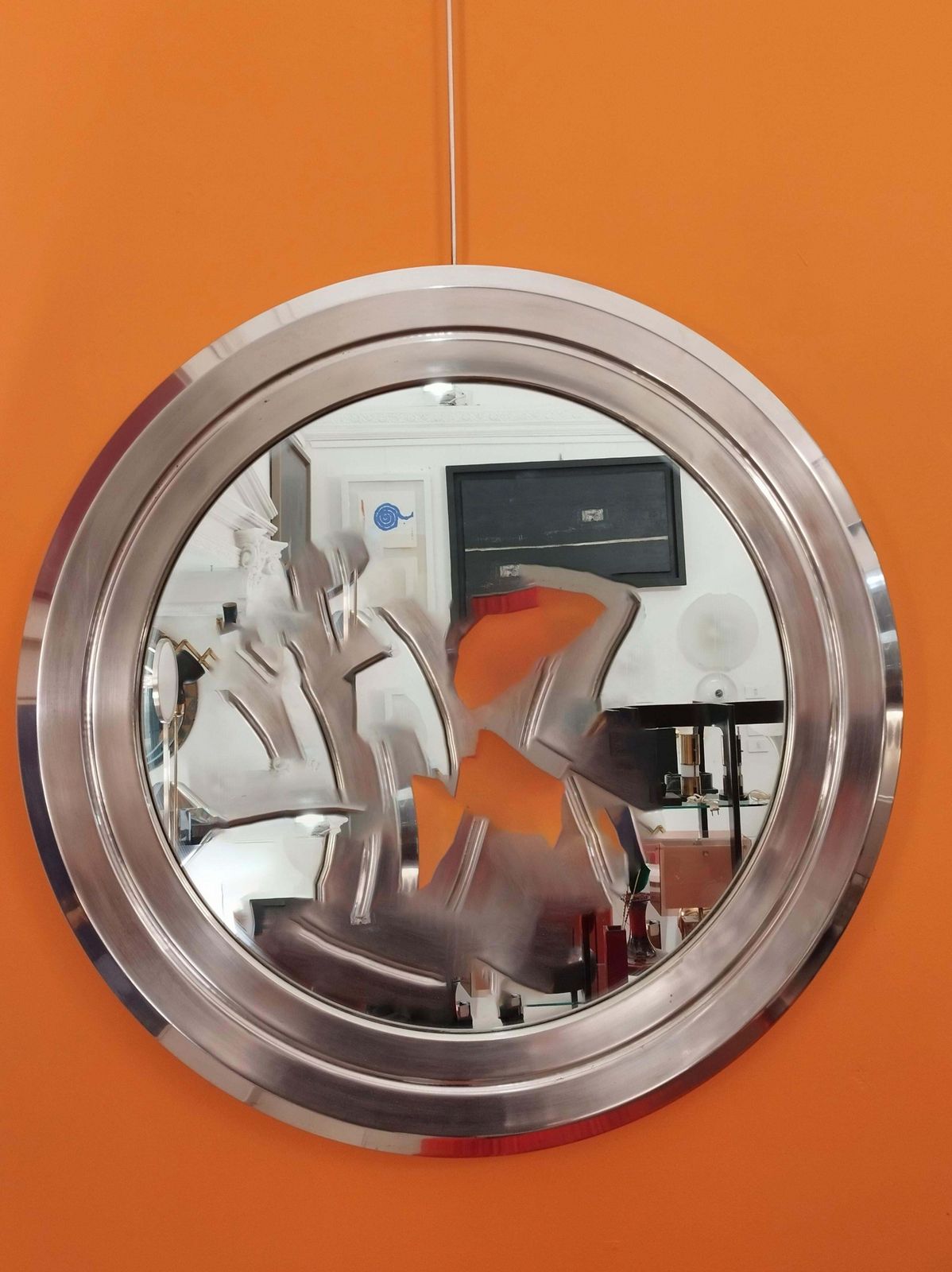 Sergio Mazza Round Wall Mirror, Italy, 1960s photo 2126.0