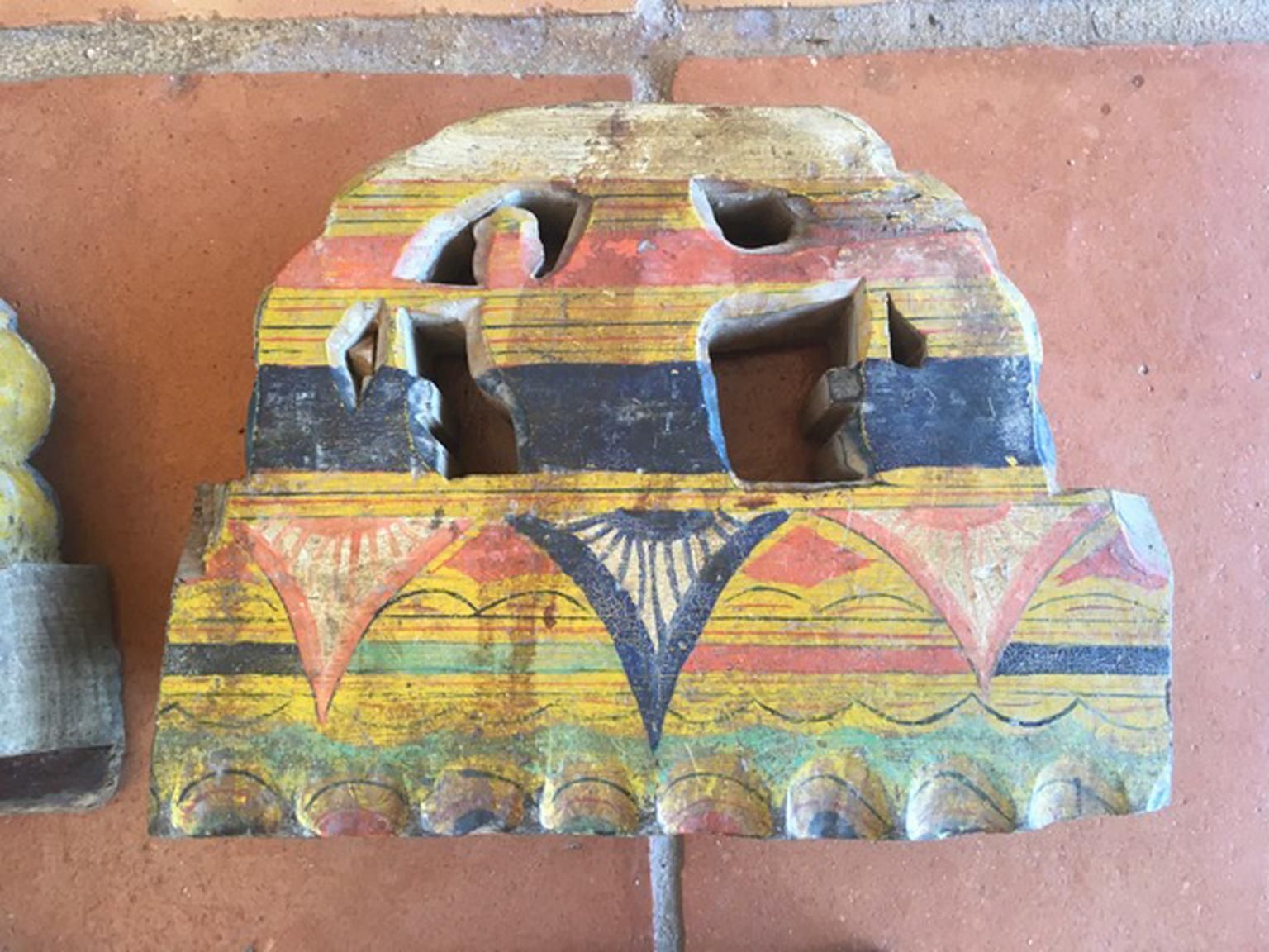Italy Sicily Late 19th Century Set Of 4 Kitchen Wooden Tiles With Rural Scenes photo vintage