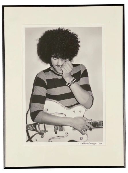 Denis O’ Regan Signed Photograph 11/25 – Phil Lynott, B B C T V, 1981