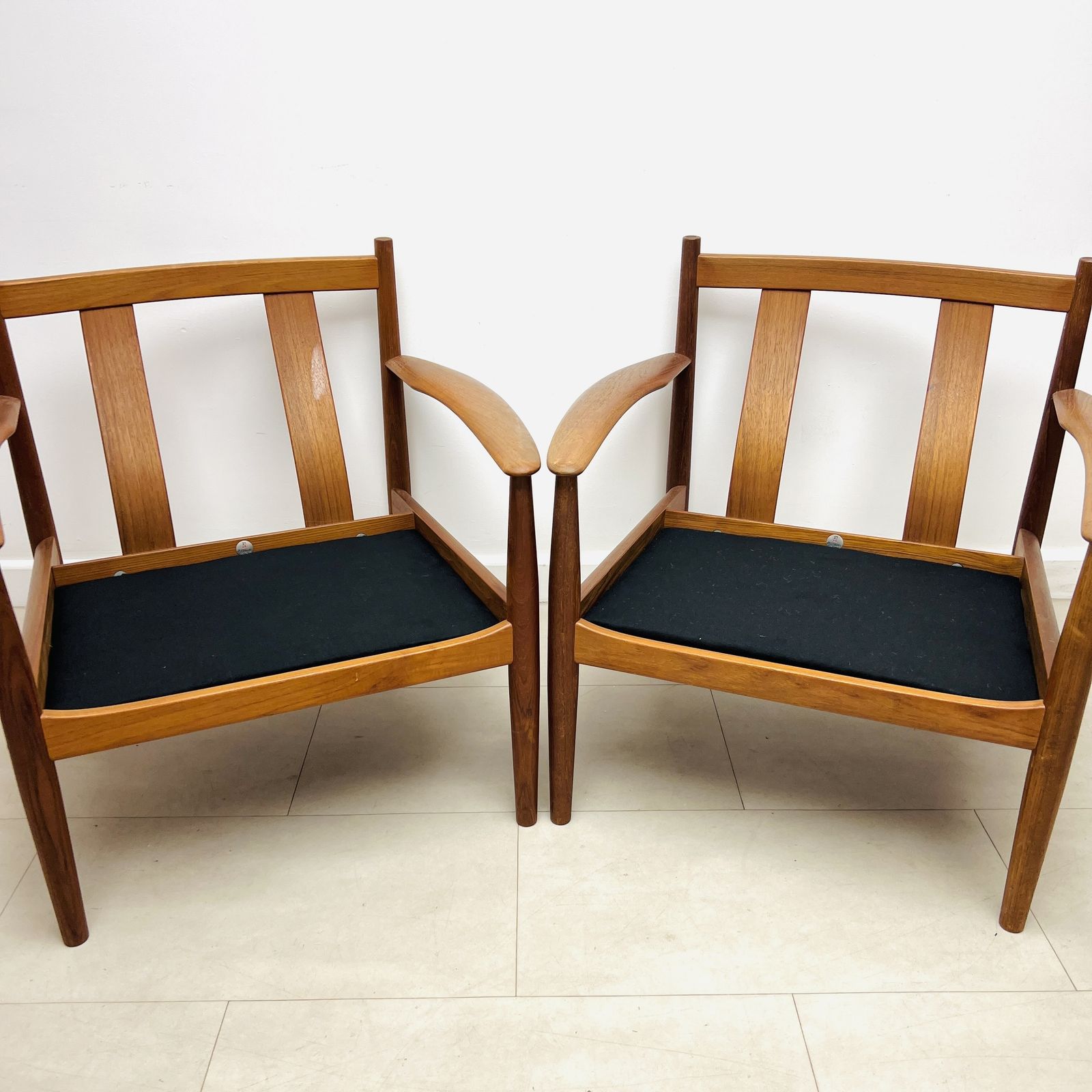 Danish Lounge Chairs By Grete Jalk photo vintage