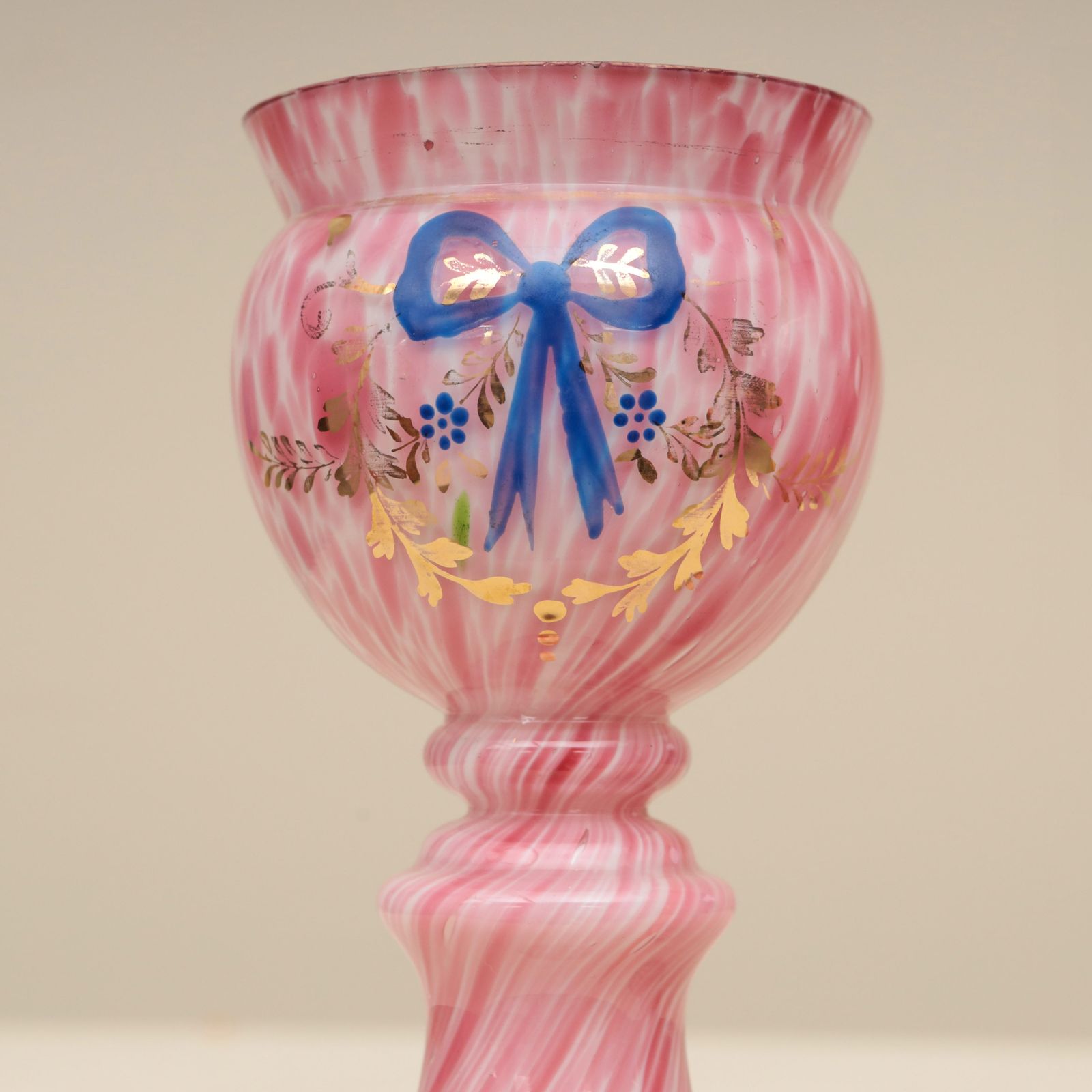A Pair Of 2oth Century Splatter Glass Vases photo furniture