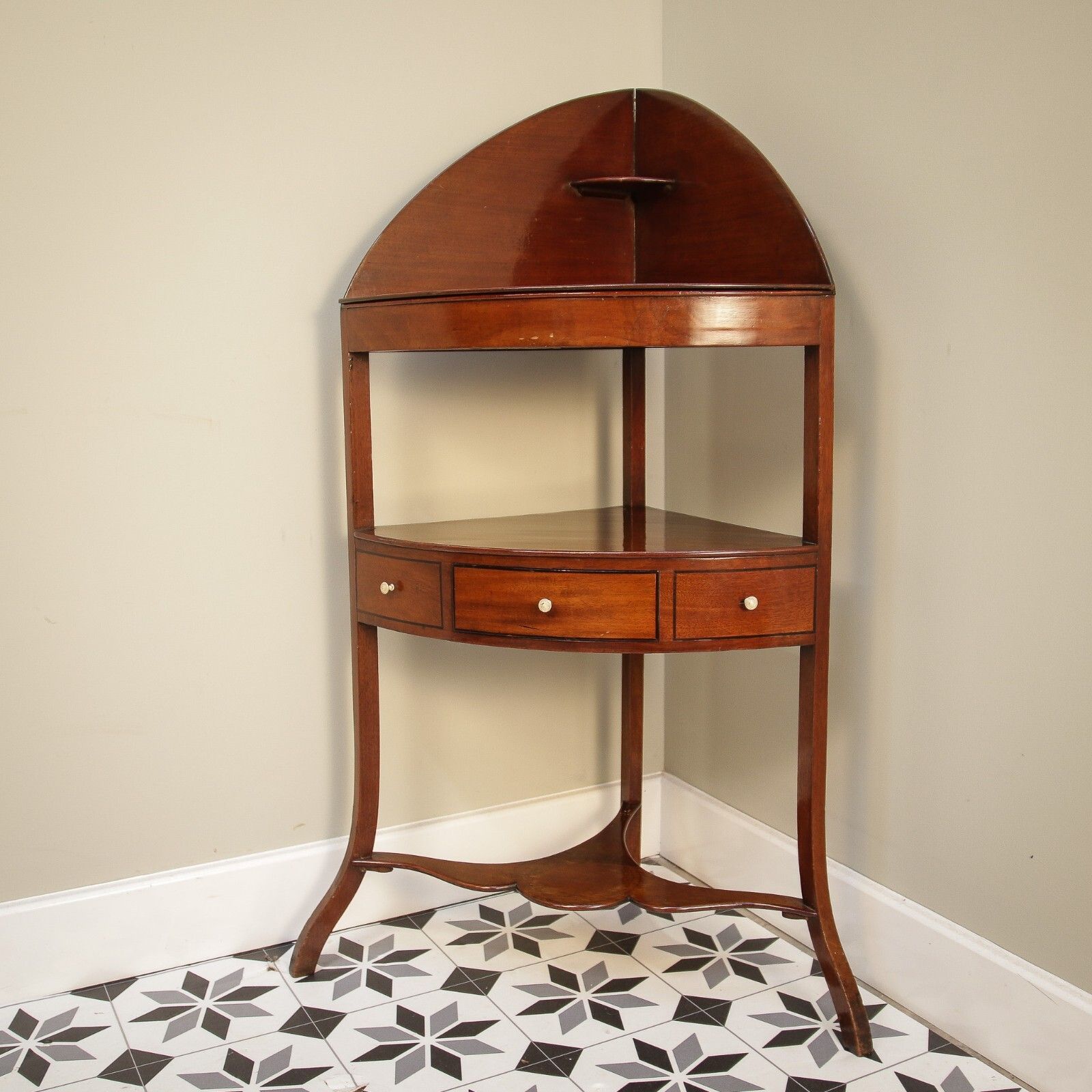 Antique George The III Mahogany Washstand