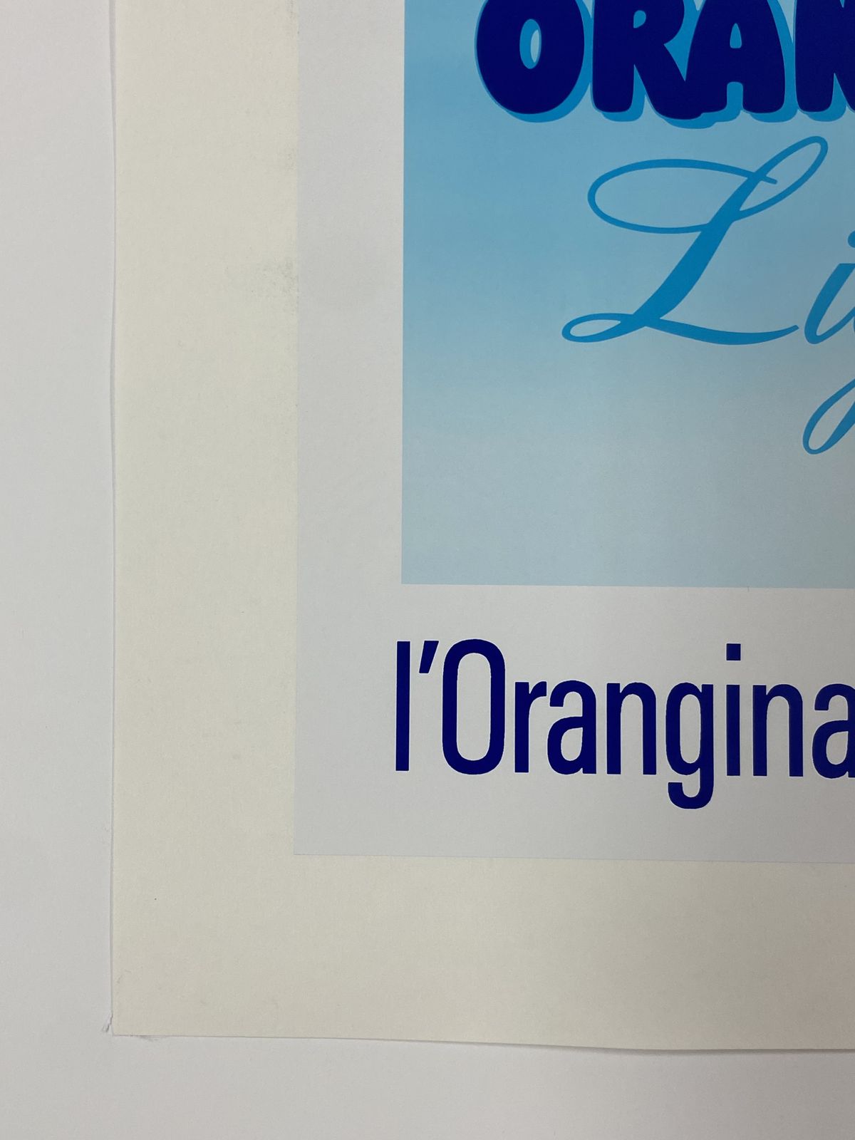 Bernard Villemot, C.A. 1980s   Orangina Light   Original Vintage Poster Cm 60 X 40 photo furniture