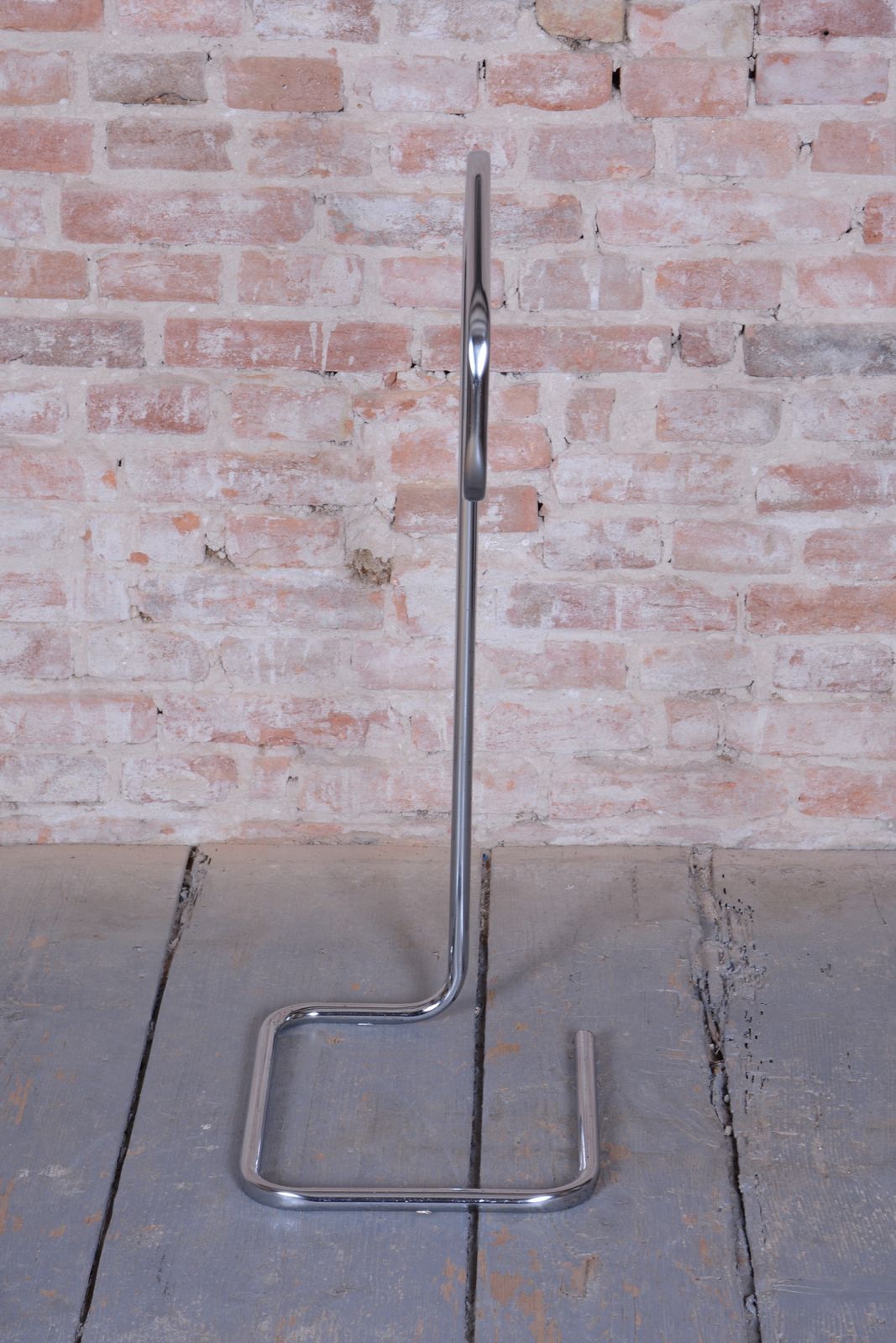 Restored Bauhaus Clothes Valet, Chrome Plated Steel, Czech, 1930s photo vintage