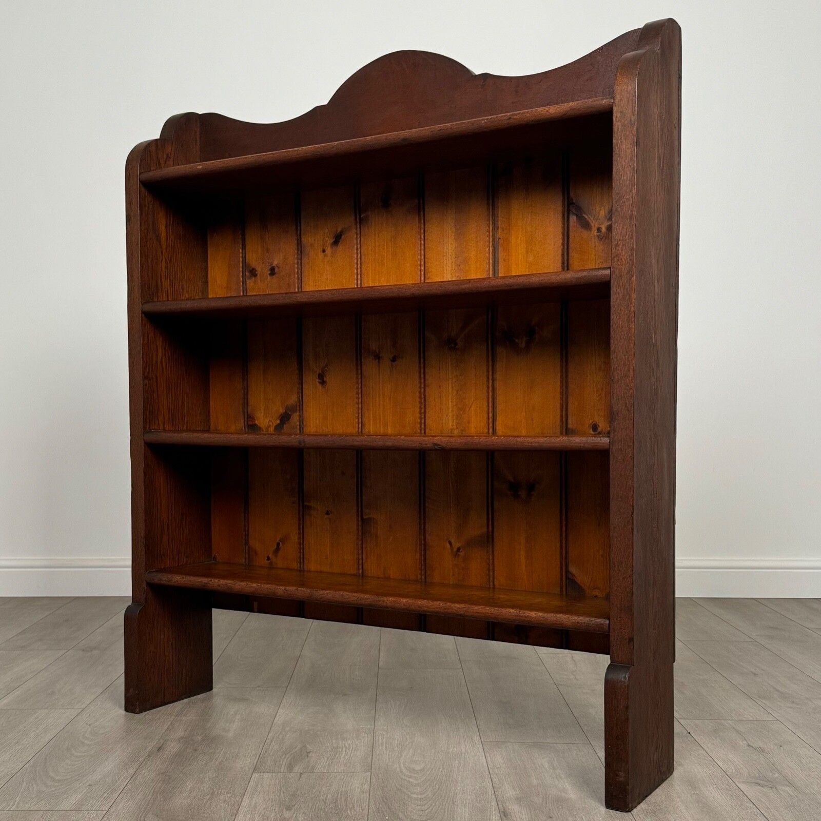 Antique 20th Century Open Bookcase In Oak photo furniture
