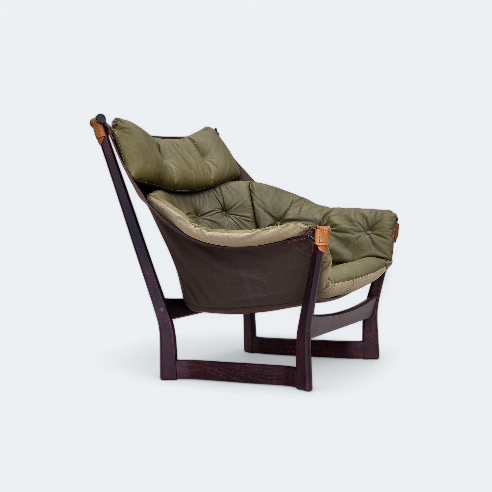 Ca. Jaren 1970, Noors Design Van Tormod Alnæs Voor Sørlie Møbler, "Trega" Loungestoel.