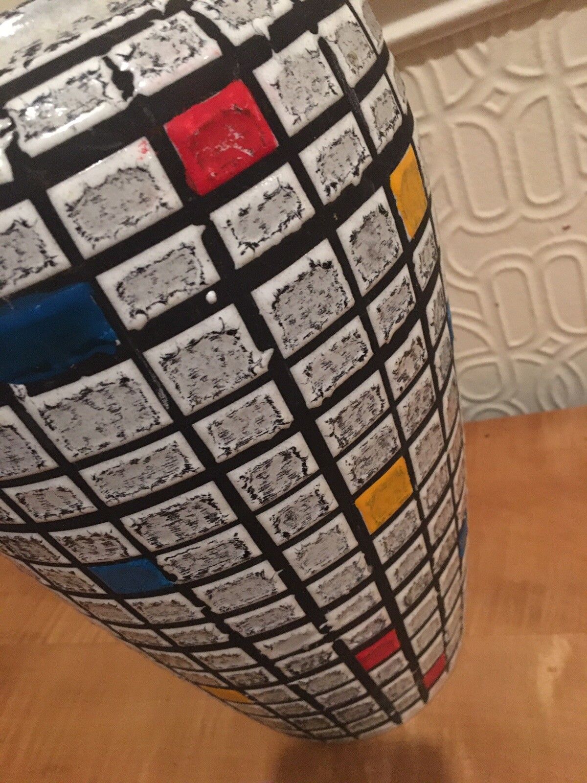 photo for sale Large Mid Century Modernist Vase West German Studio Pottery 12”