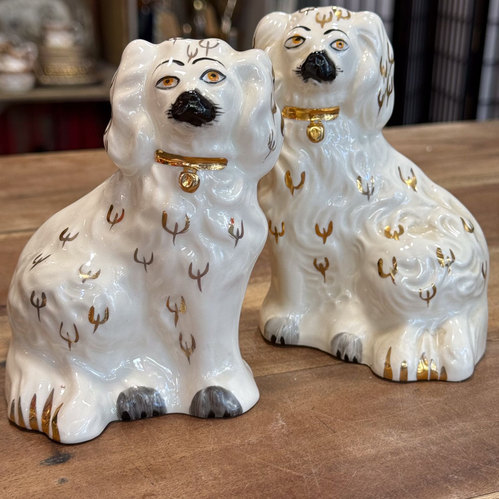 Beswick Pair Of 14cm X 10cm King Charles Spaniel Wally Dugs