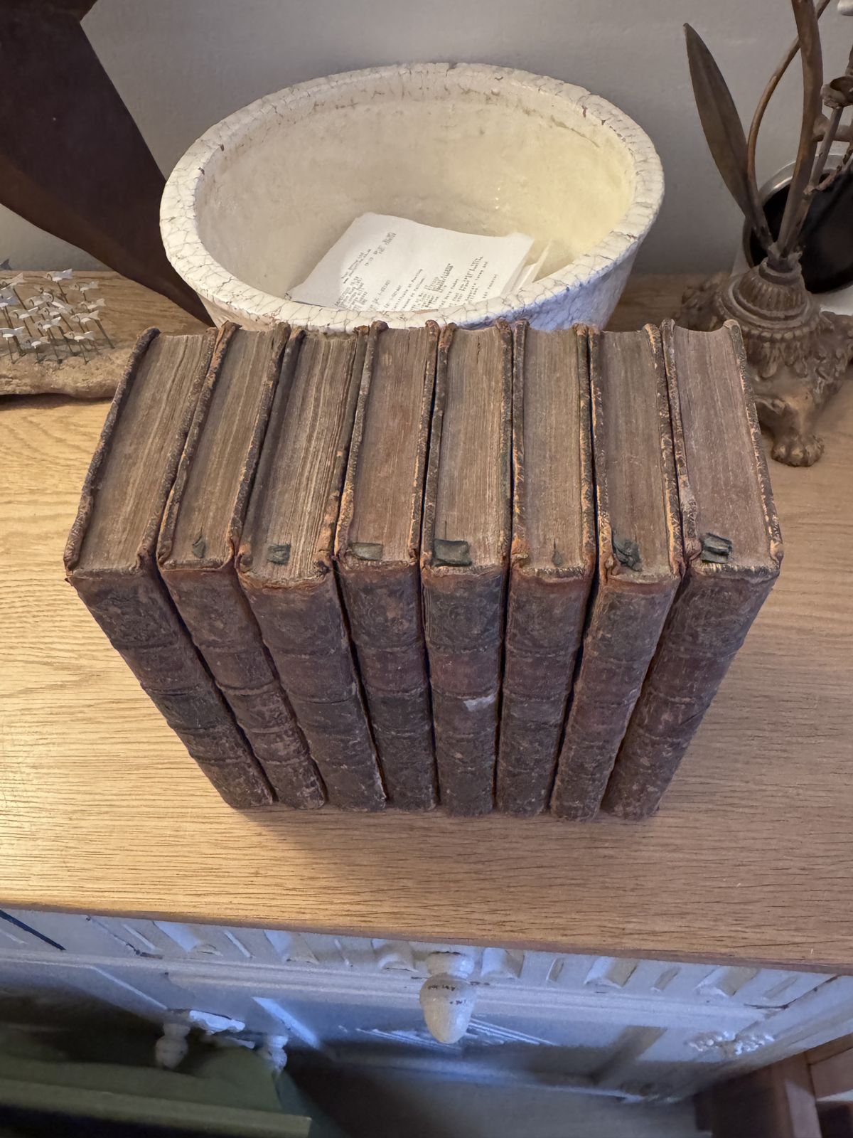 Set Of 8 Antique Spectator Books photo furniture