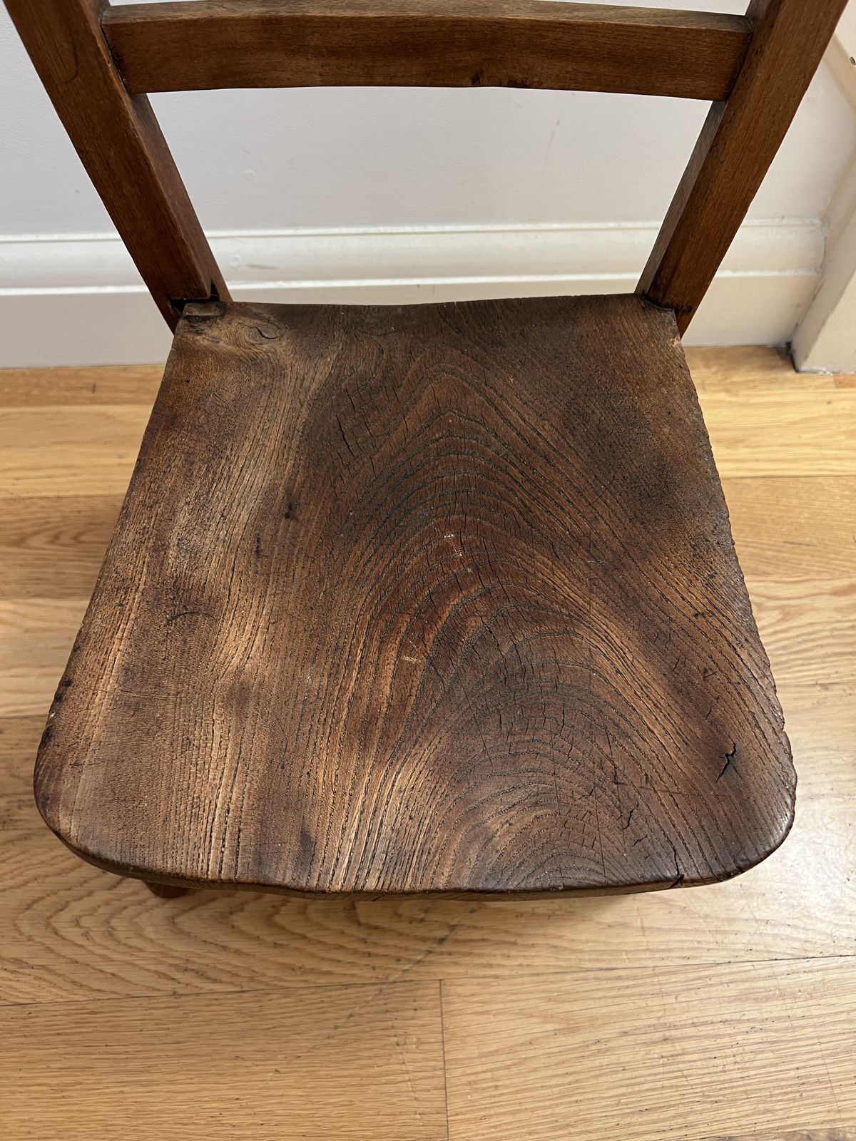 Vintage Solid Wooden Children's Chair   Mini Child's Chair photo vintage