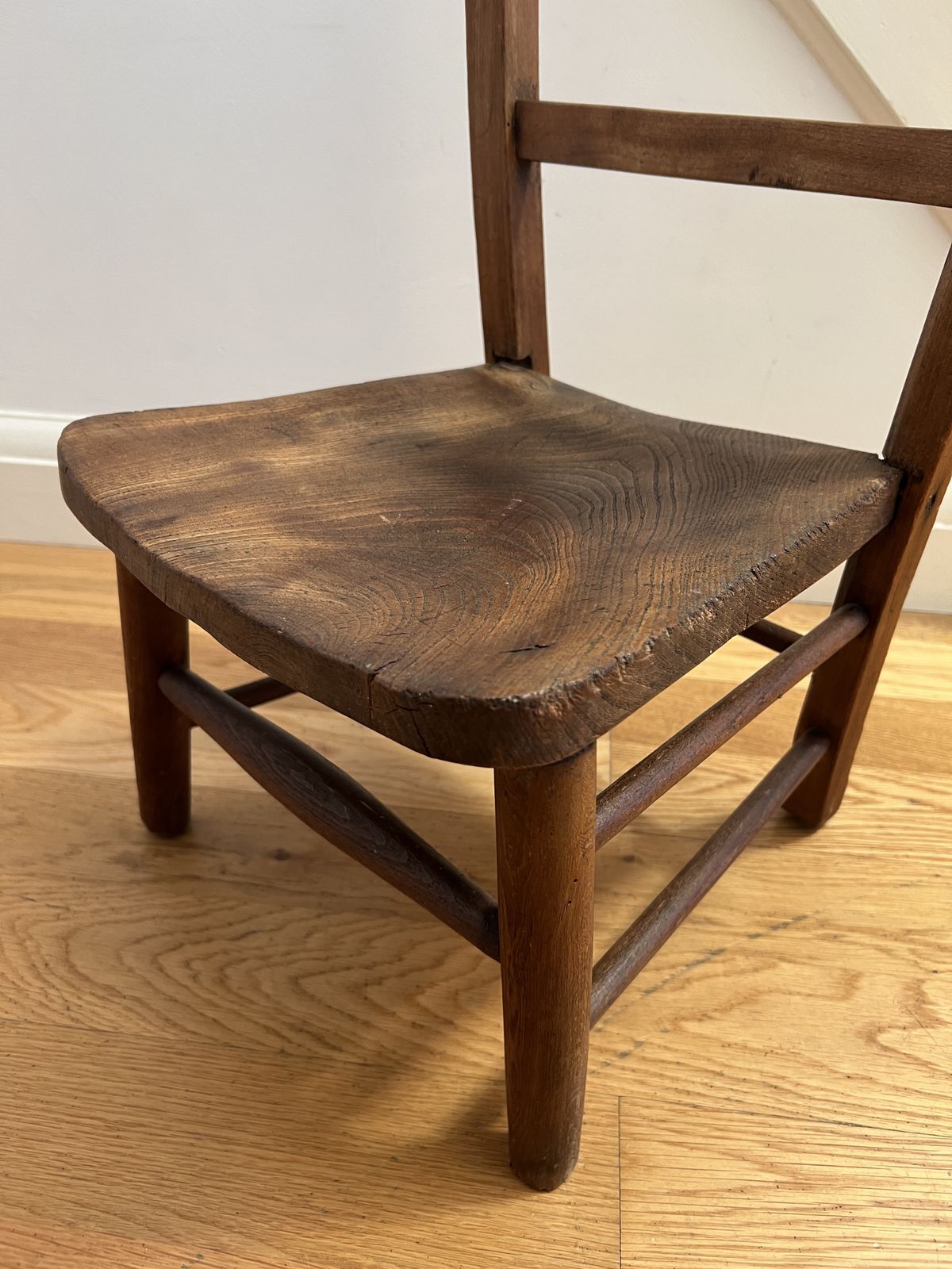 Vintage Solid Wooden Children's Chair   Mini Child's Chair photo furniture