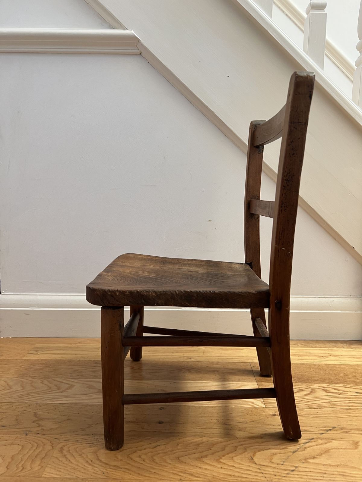 photo for sale Vintage Solid Wooden Children's Chair   Mini Child's Chair