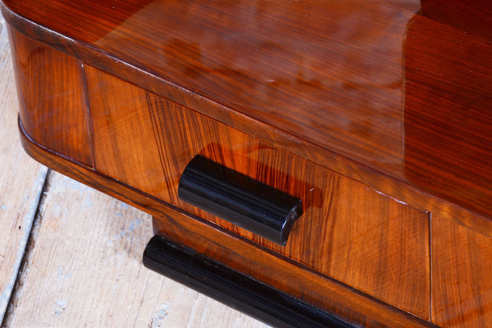 Restored Art Deco Dressing Mirror, By Halabala, Up Zavody, Walnut, Czech, 1930s photo for sale