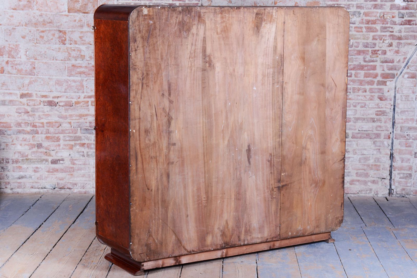 4050.0 Restored Art Deco Wardrobe, By J. Halabala, Up Zavody, Mahogany, Czech, 1920s photo