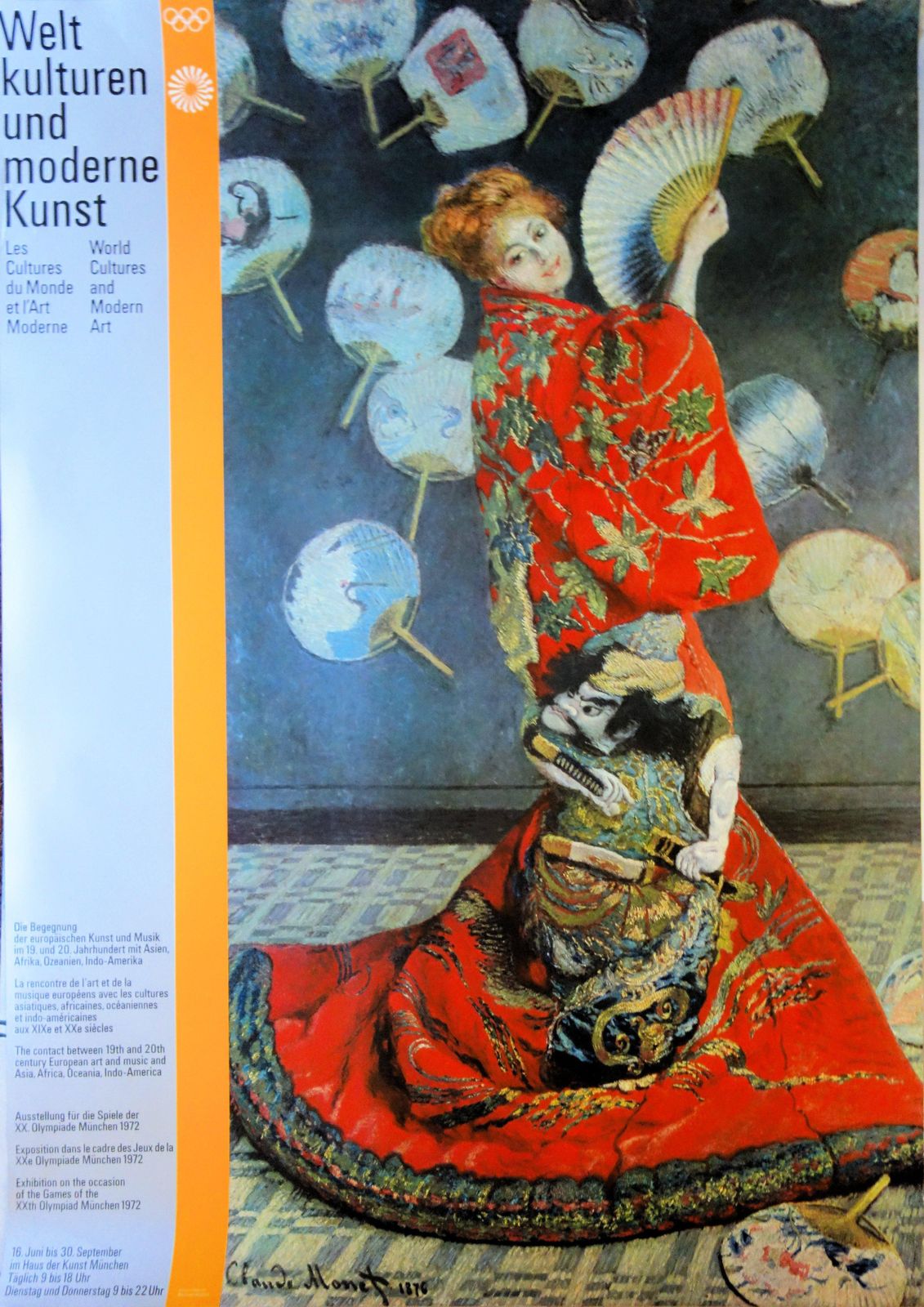 (After) Claude Monetwoman With The Fan   Vintage Exhibition Poster   19721972