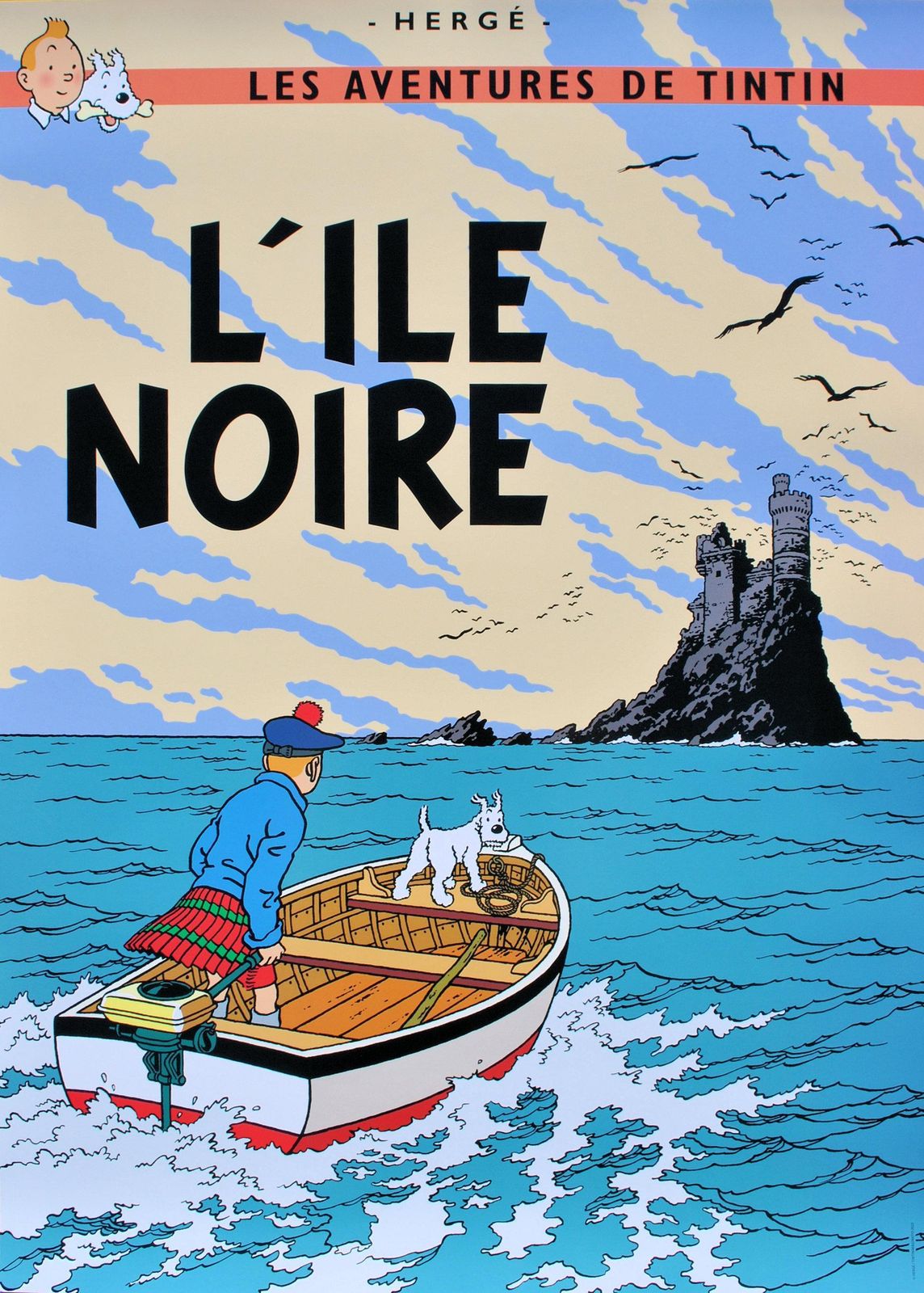 Hergetintin : The Black Island   Official Print (Tintin Museum)2024
