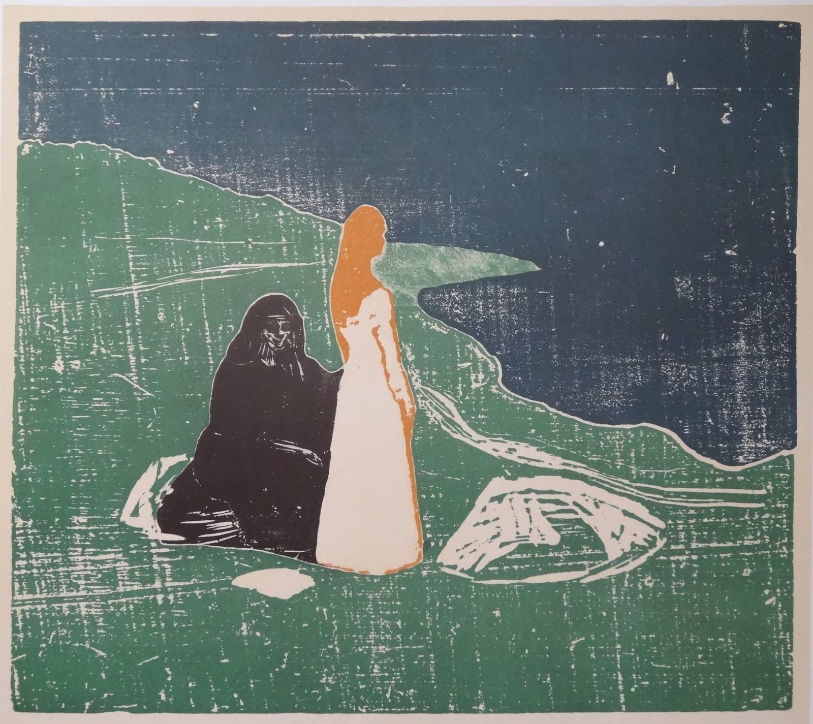 Old And Young Woman   Lithograph Poster   Los Angeles County Museum #Mourlot1969 photo furniture