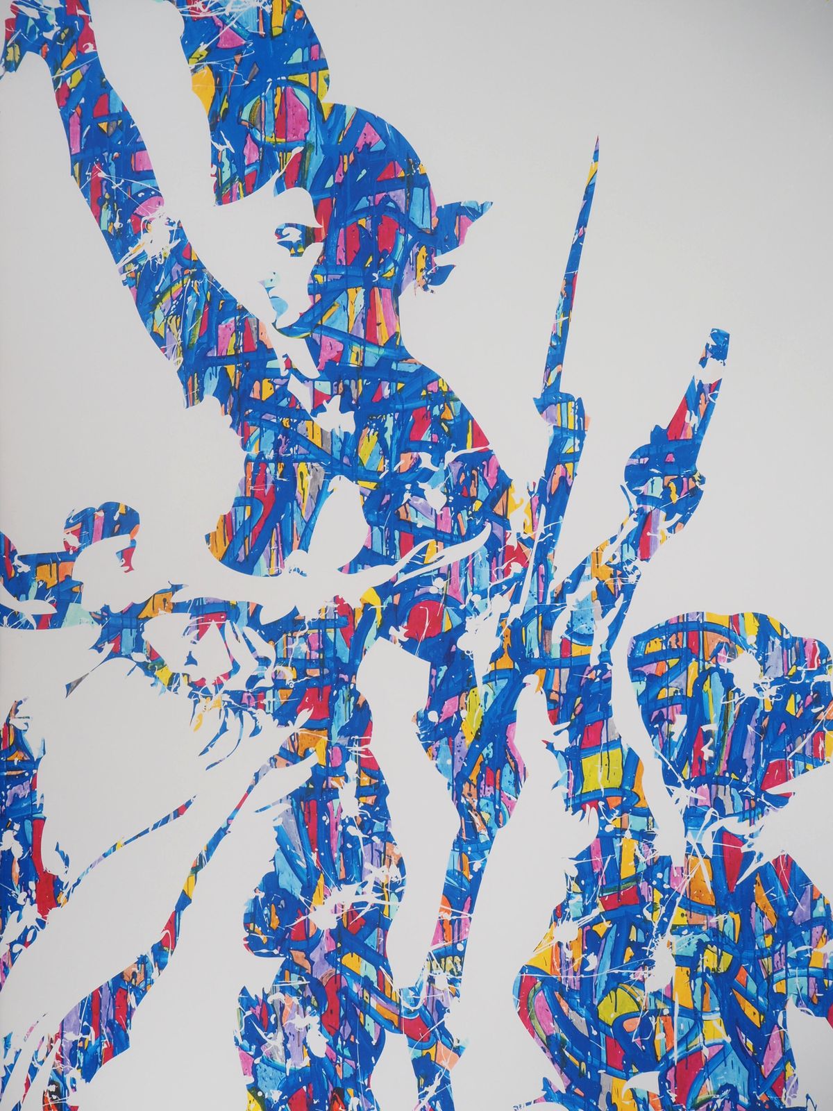Jononestreet Art : Liberty (After Delacroix)   Original Screen Print On Canvas   Small2015 photo furniture