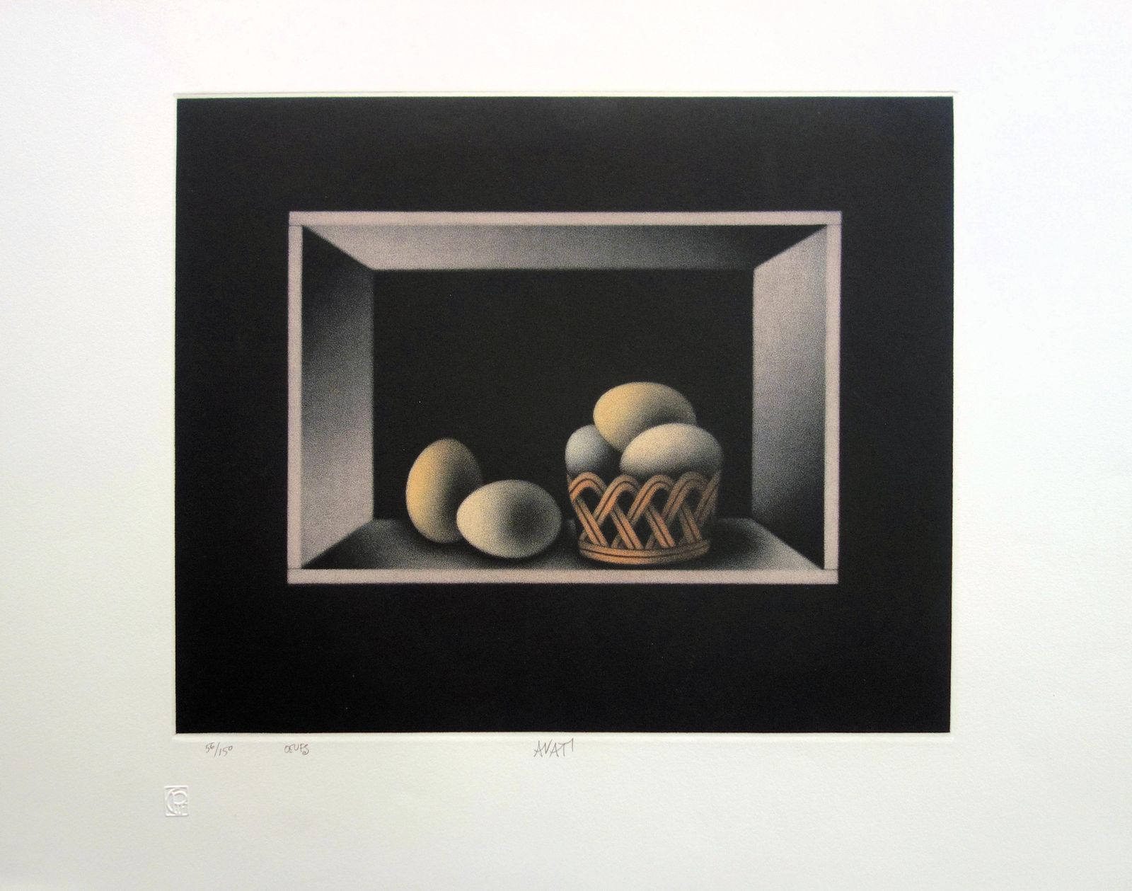 Mario Avatistill Life With Eggs   Original Handsigned Etching   Limited / 150