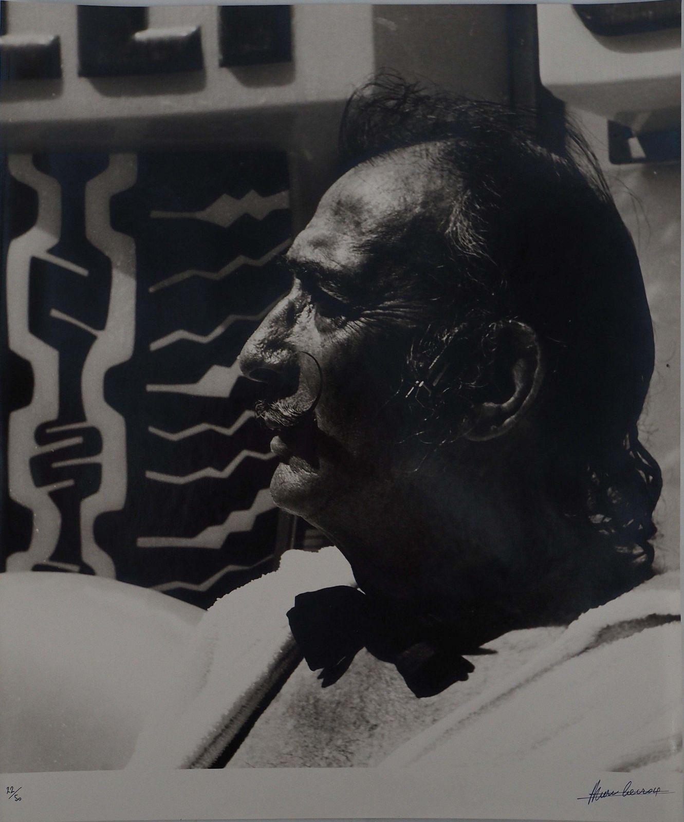 Marc Lacroixdalí With A Bow Tie   Original Silver Gelatin Photography1971