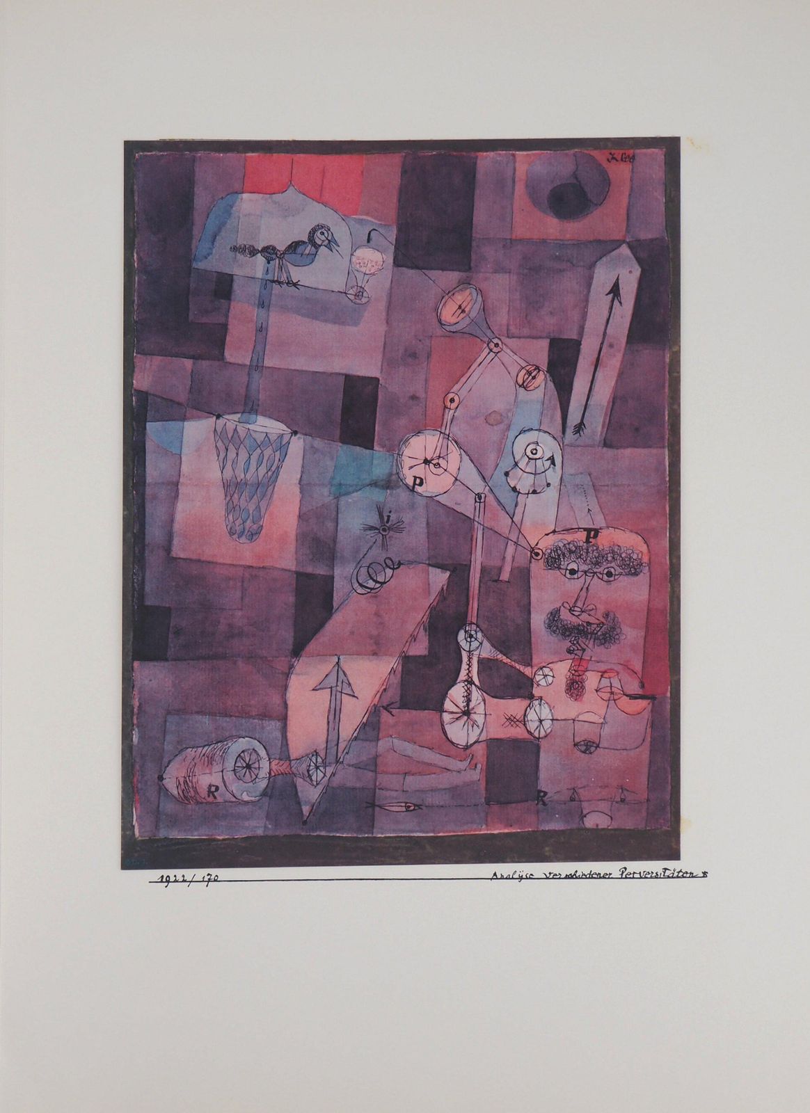 (After) Paul Kleeanalysis Of Various Evils   Lithograph And Stencil1964 photo for sale
