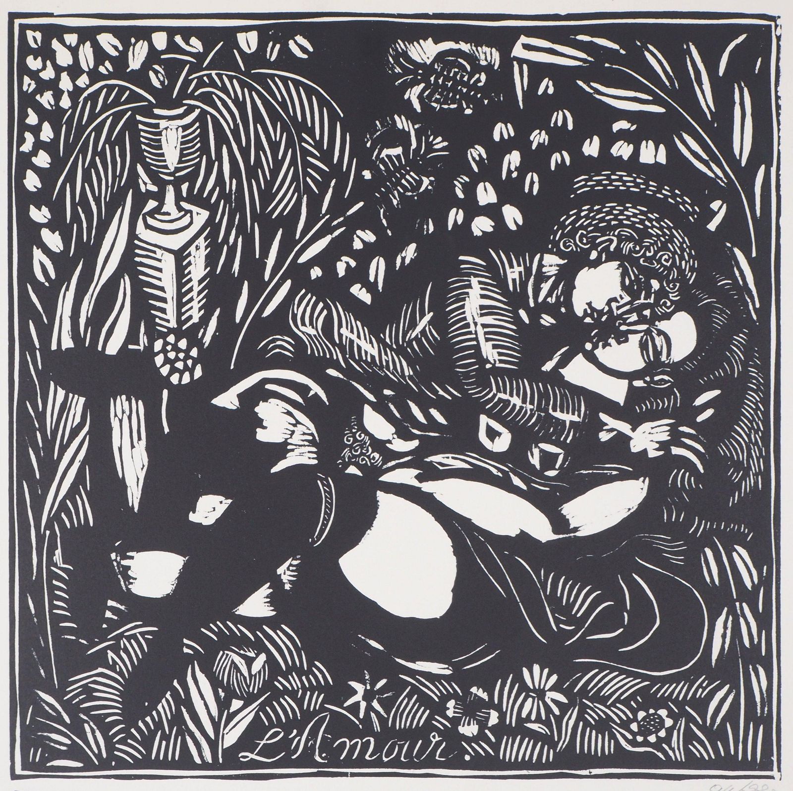 Raoul Dufythe Love   Original Woodcut   Signed1910