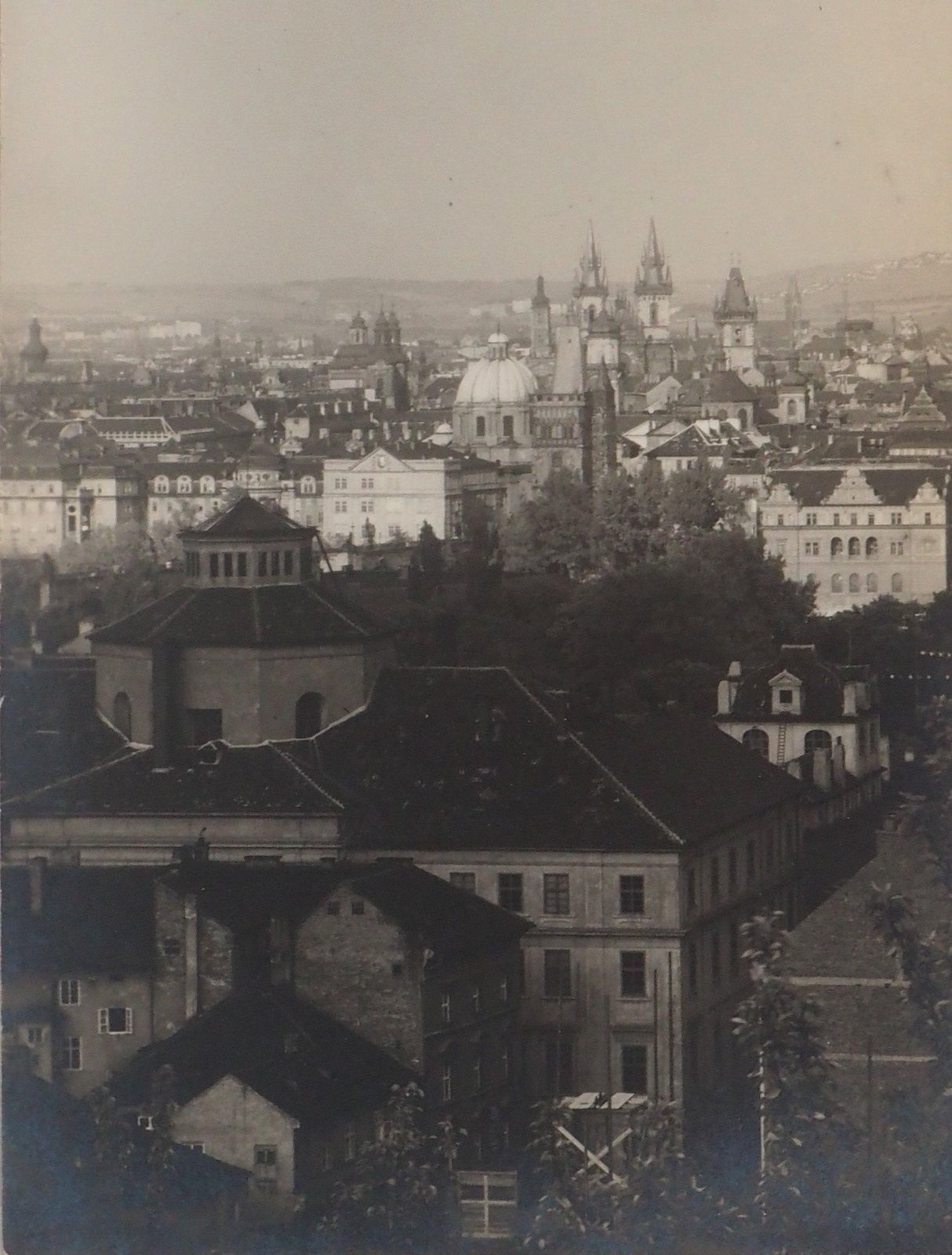 Josef Sudekview Of Prague   Original Gelatin Silver Photograph photo furniture