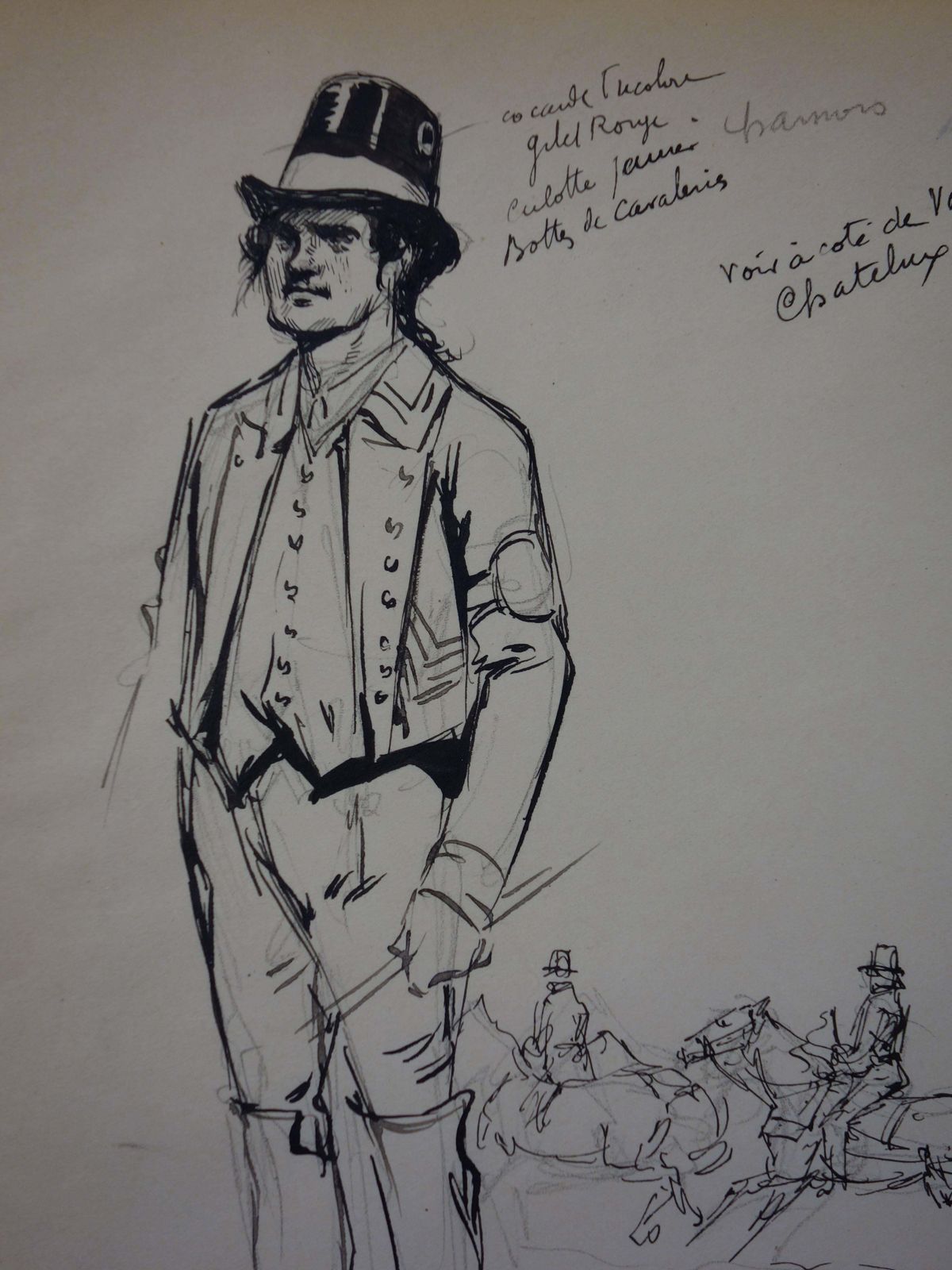 Georges Conradnineteenth Century Coachman   Ink Drawing   1916 photo for sale