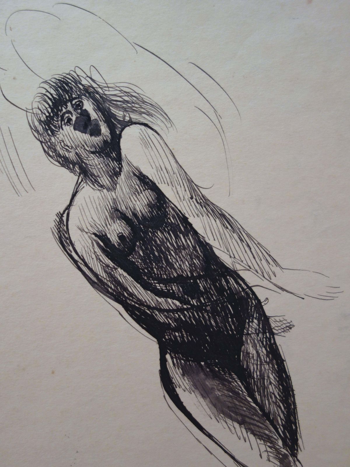 Edouard Goergnude And Portrait Sketches   Original Signed Drawing photo buy