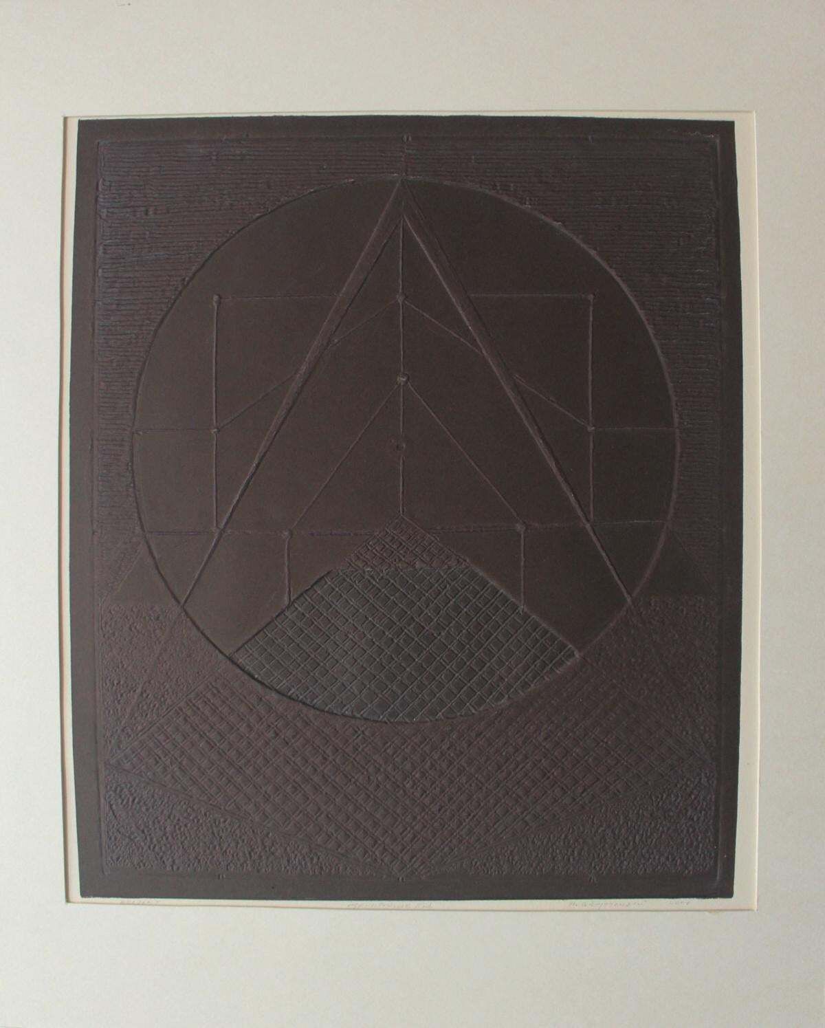 Ryszard Gieryszewskirelief I   Xxi Century, Contemporary Abstract Graphics, Geometric Shapes, 2004 photo furniture