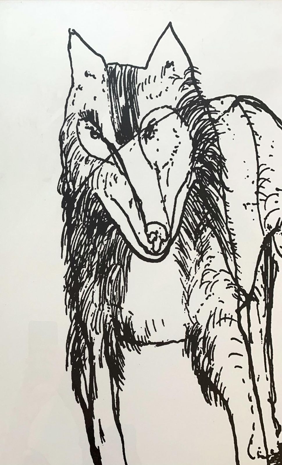 Zdzislaw Wiatrmarta F's Dog   Contemporary Print, Figurative, Black & White, Polish Artist1997 photo Art