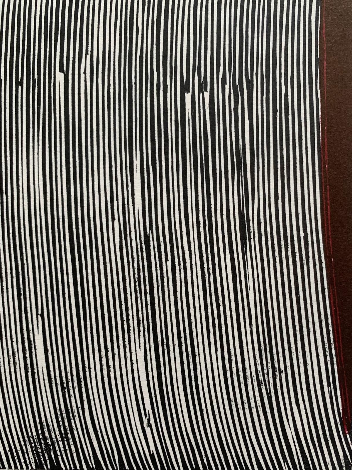 Ryszard Gieryszewskilines And Green Triangle. Woodcut, Linocut, Op Art, Abstract Print, Polish Art2005 photo 768.0