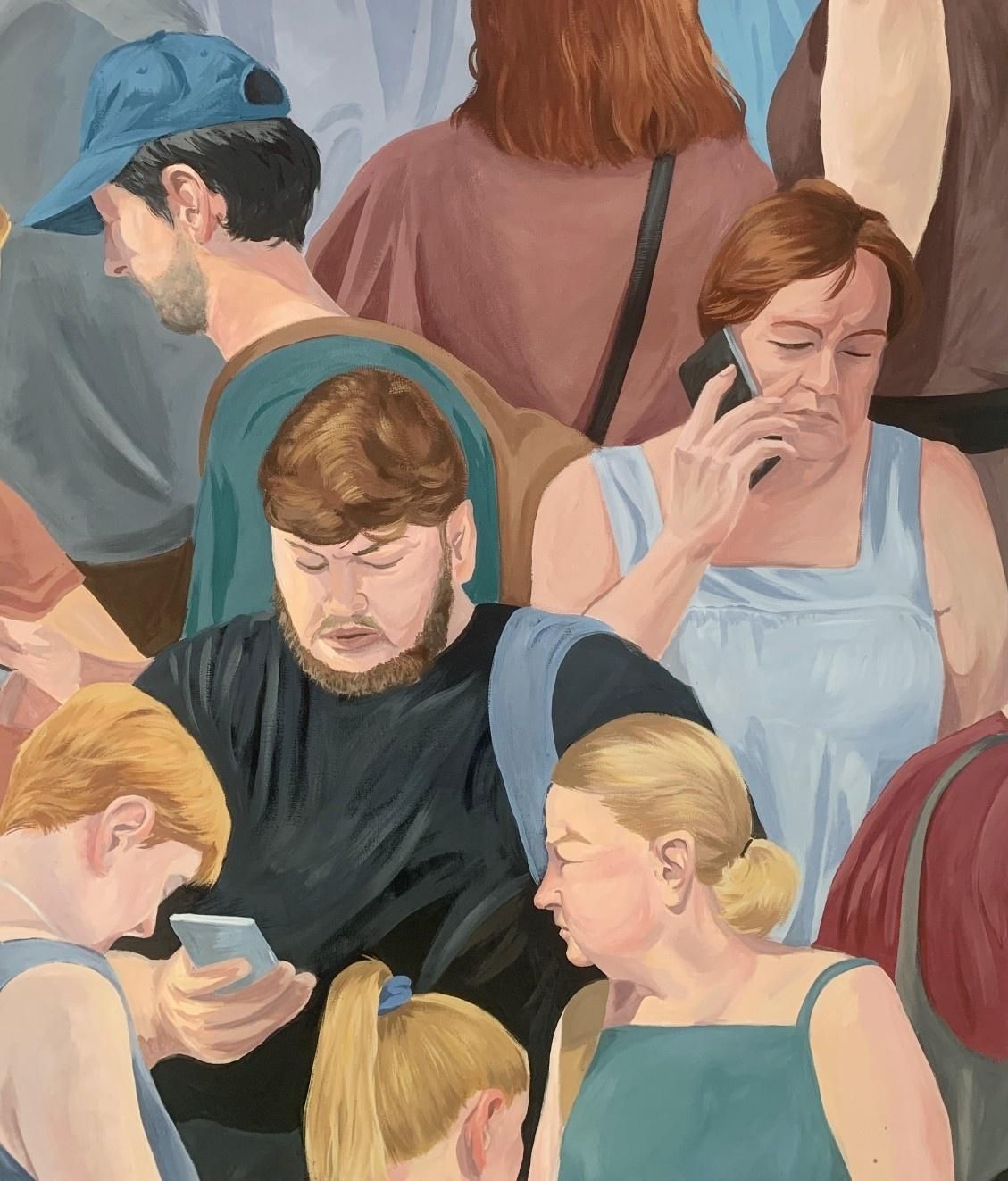 Anna Wardegadesert 5   Young Polish Artist, Social Commentary, Realistic Tempera Painting2022 photo Art
