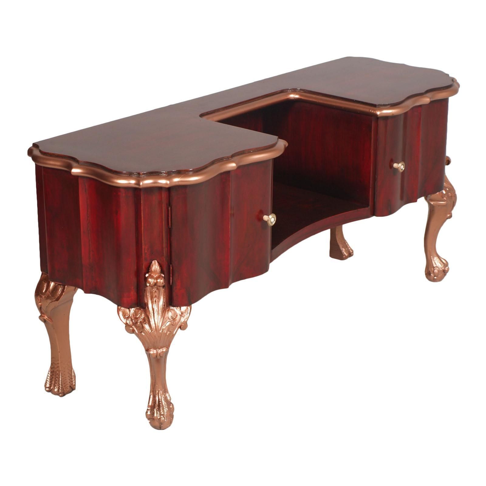 Early 20th Century Venetian Baroque Vanity, Mirrored Console, Dressing Table photo for sale