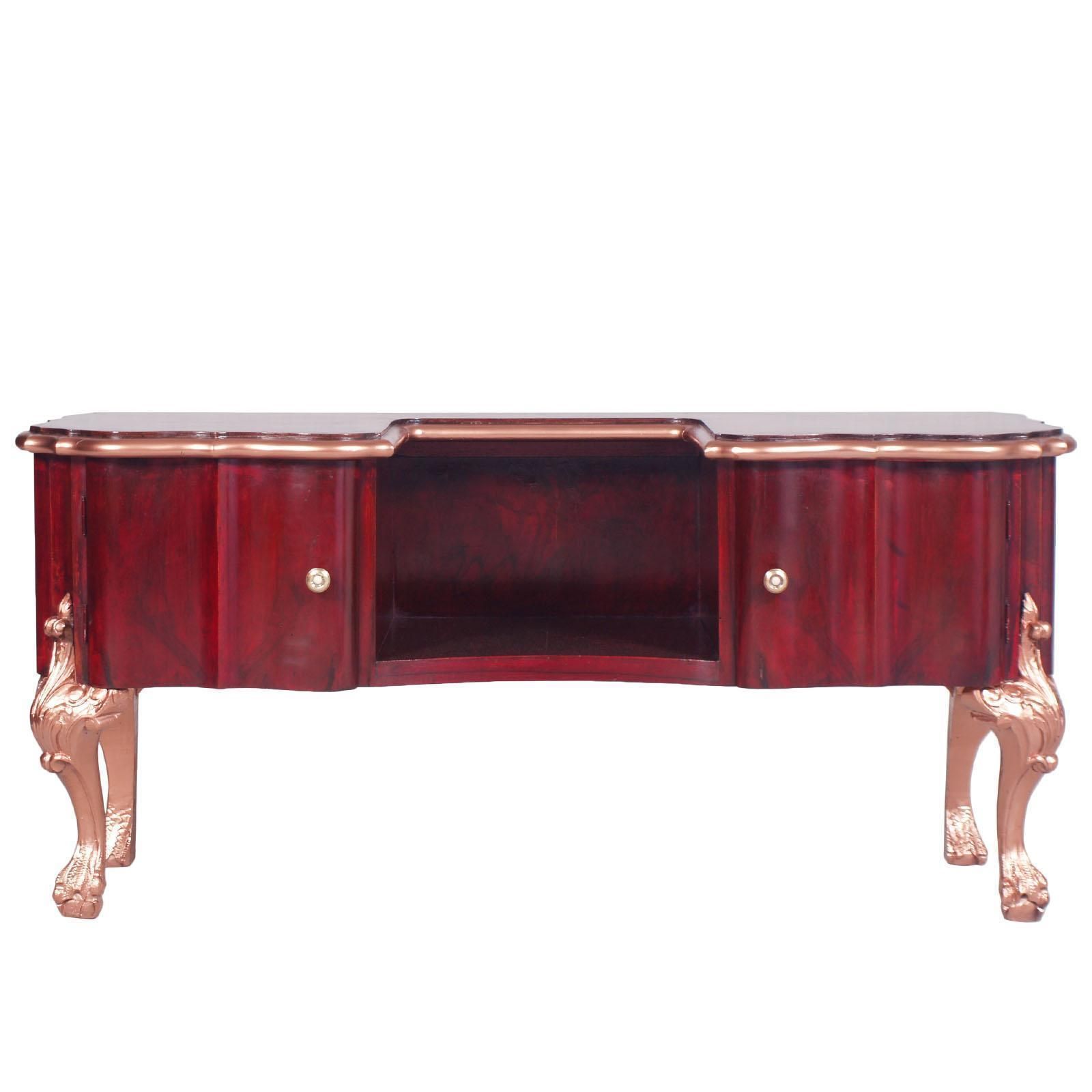 Early 20th Century Venetian Baroque Vanity, Mirrored Console, Dressing Table photo 6038.8